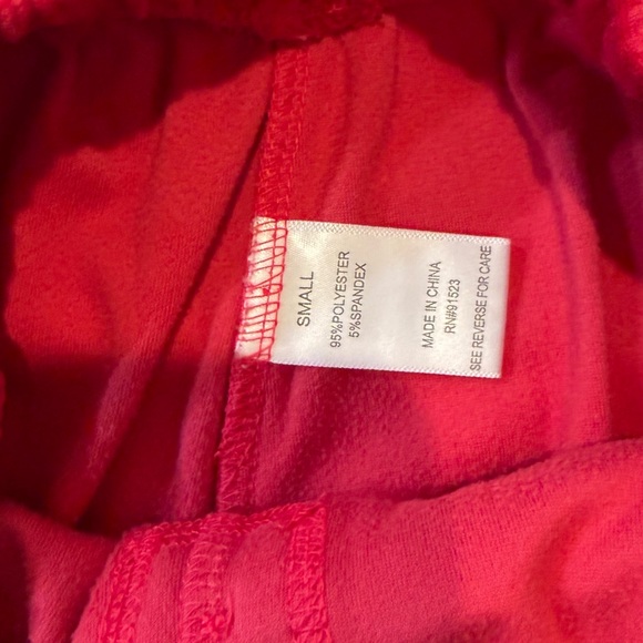 Ripstop Red Ribbed Lounge Pants - Picture 2 of 2